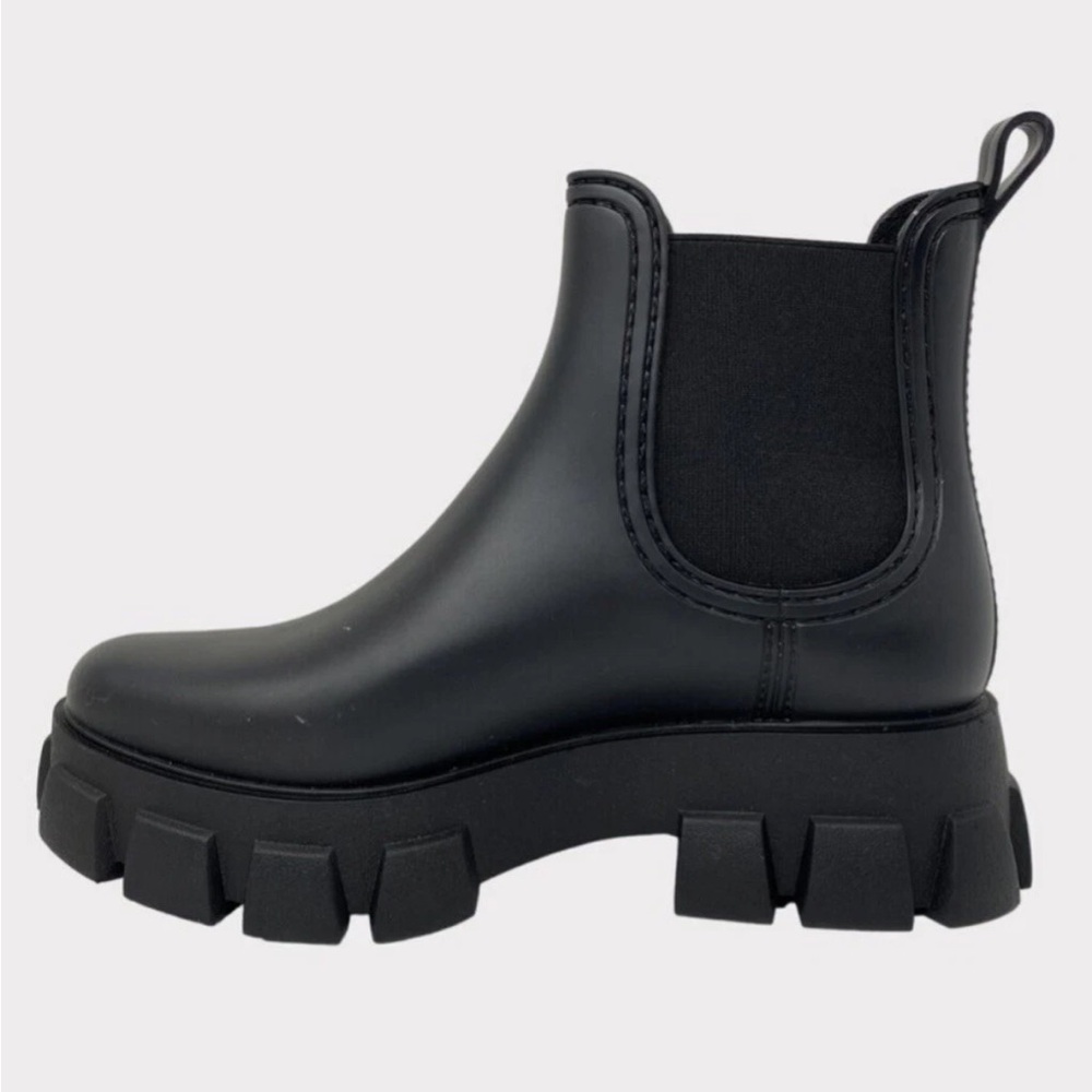 Jeffrey Campbell rubber Black Ankle Booties size 10 - Picture 5 of 5